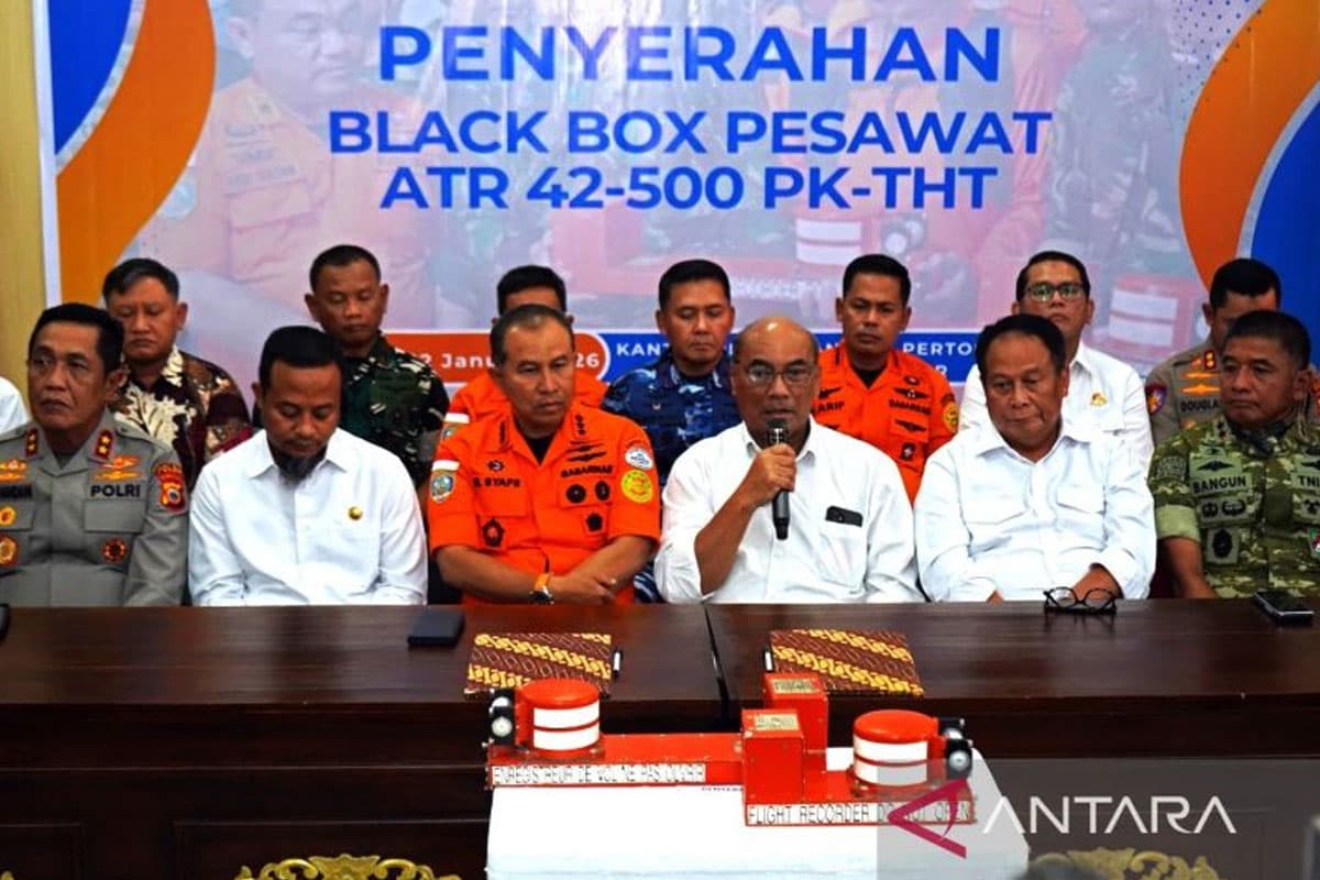 Black Box ATR 42-500 Dibawa ke Jakarta, KNKT Targetkan Kronologi Keluar dalam 6 Hari
